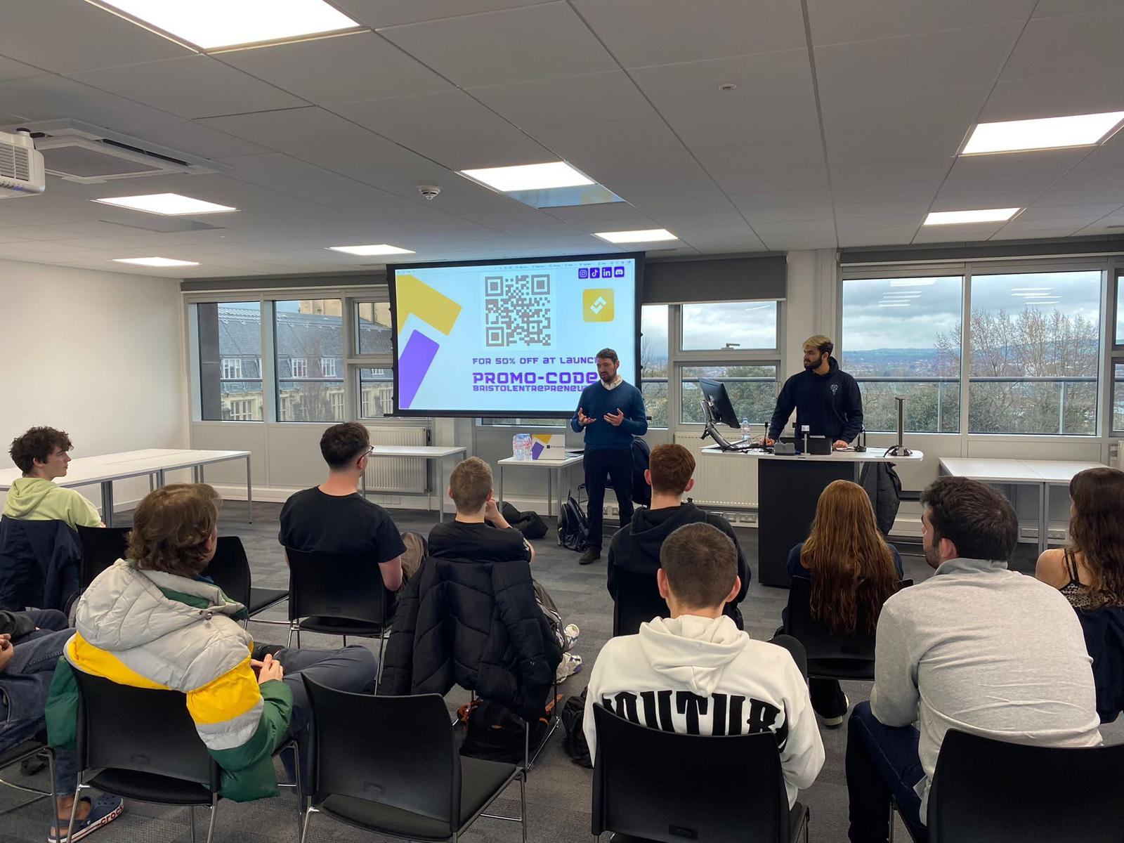 BES Event - Startup Presentation with QR Code