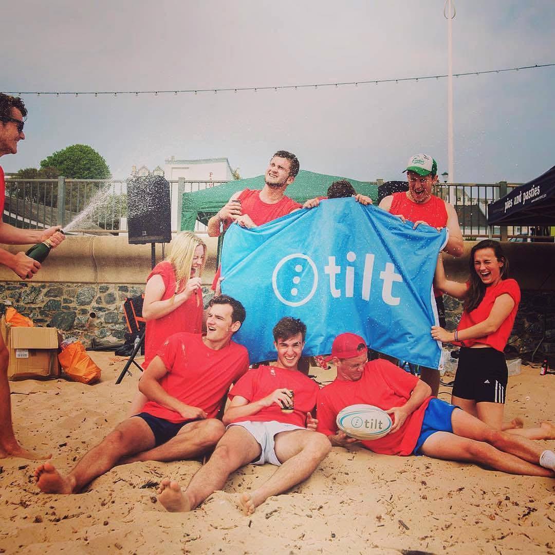 BES Event - Team Celebration with Tilt Banner